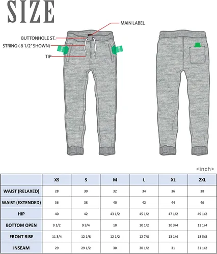 Miniatura 9 de Southpole - 1570 - Pantalones deportivos básicos de vellón tipo jogger para hombre