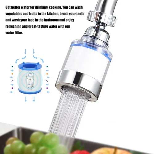 Miniatura 6 de Paquete de 5 cartuchos de repuesto para filtro de grifo del fregadero, cartucho de repuesto para filtro de agua del fregadero, filtro de agua del 5