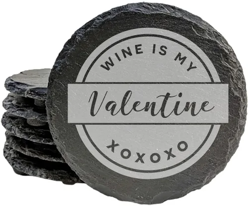 Miniatura 42 de Wine Not? Hilarious Drinking Wine is My Hobby Slate Coasters - Round Slate - Set of 8 Drinking Wine is Not My Habit