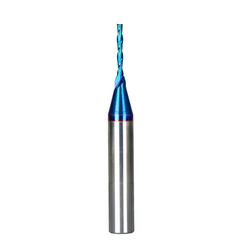 Miniatura 23 de Ruhi - Broca de enrutador en espiral Upcut de 3 flautas de 1/4 pulgadas, diámetro de corte de 1/8 pulgadas, CL, carburo sólido OVL de 2-1/2 pulgadas