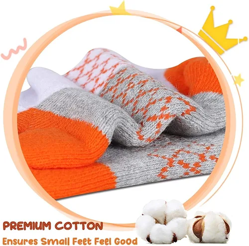 Miniatura 6 de Calcetines para niñas paquete de 6 calcetines atléticos al tobillo para niños suela acolchada calcetines casuales de corte bajo para niños pequeños