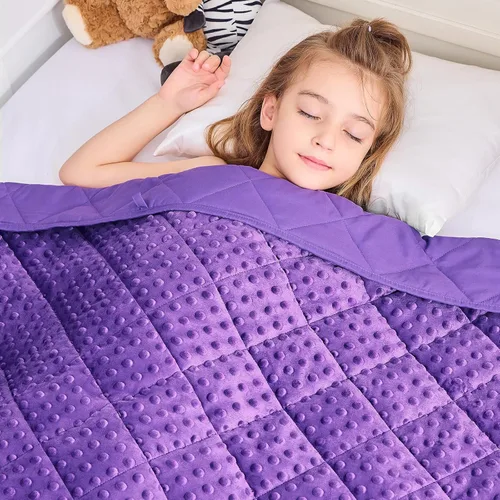 Miniatura 12 de yescool Manta de regazo con peso de 2 libras, manta de regazo pequeña, manta de regazo con peso, manta de regazo con calefacción de enfriamiento