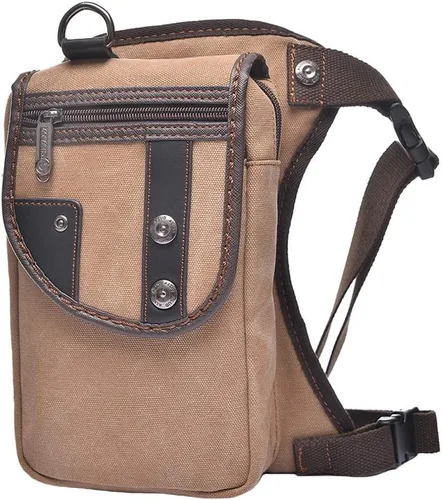 Miniatura 23 de Riñonera táctica al aire libre para hombres y mujeres, bolsa multifuncional para el muslo para motocicleta, bicicleta, senderismo, viajes, pesca