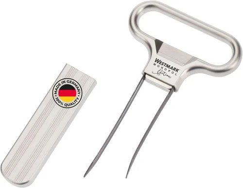 Miniatura 9 de Monopol Westmark Germany Sacacorcho de acero satinado, con dos puntas y cubierta, plateado satinado Cromo