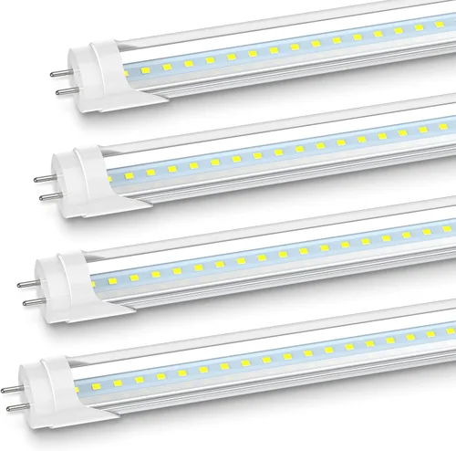 Miniatura 12 de JESLED Tubo de Luz LED T8 de 2 Pies, 10W (Equivalente a 24W), Luz de Día de 5000K, 1120LM, Bombilla LED Tipo A+B de 24 Pulgadas, Plug & Play