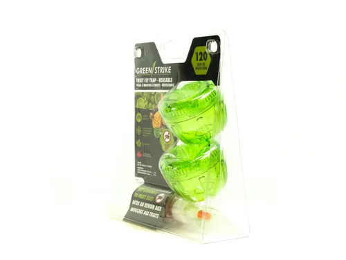 Miniatura 3 de REENSTRIKE Paquete de 2 trampas para moscas de fruta para uso en interiores. Solución de 120 días - Trampa para mosquitos y trampa eficaz