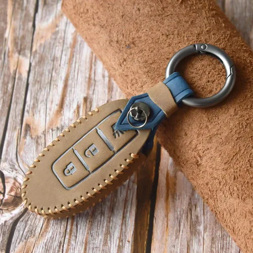 Miniatura 11 de SANRILY Funda de llave inteligente de 3 botones para Nissan Armada Rogue Murano 370Z Leaf Juke Quest Pathfinder, funda protectora de llave remota