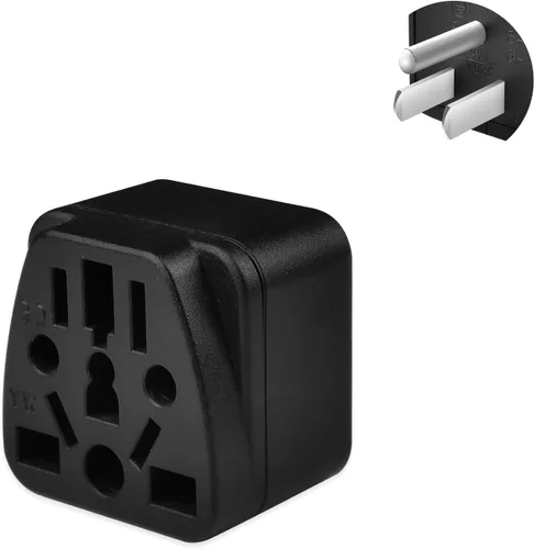 Adaptador de enchufe de Reino Unido a EE. UU., adaptador de enchufe europeo a americano UE, Reino Unido, CN, AU, JP a Estados Unidos (tipo B),
