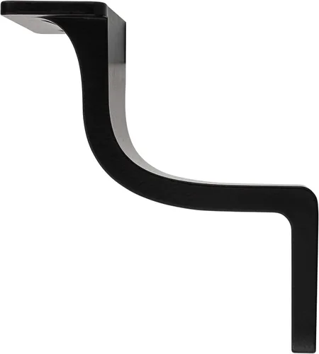 Miniatura 3 de National Hardware Cooper N830-519 - Soporte de barandilla de 3 pulgadas, color negro mate, soporte de barandilla de escalera para escaleras