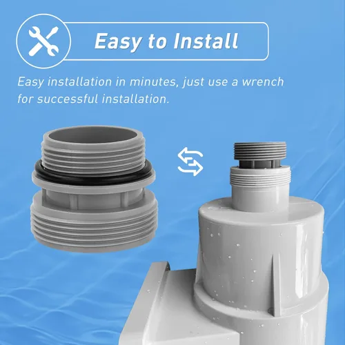 Miniatura 5 de Kit de adaptadores de conversión de manguera compatible con Intex Coleman 4560 de 1.575 in a 1 1/2 pulgadas, kit de conversión para manguera