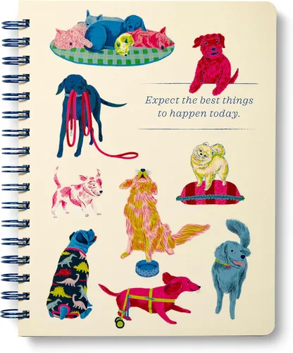 Miniatura 9 de Compendium Cuaderno de espiral – Good Things Start Here — Un cuaderno de diseño en espiral con 192 páginas rayadas, rayas universitarias, 7.0 Good