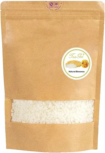 TooGet Pellets de cera de abeja blanca pura, cuentas de cera de abejas naturales, pastillas de cera de abejas, calidad premium, grado cosmético, 14
