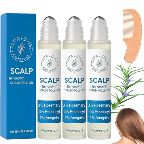 Miniatura 8 de Rollo de suero de crecimiento del cabello, rollo de romero para el crecimiento del cabello, suero avanzado para el crecimiento del cabello, cabello