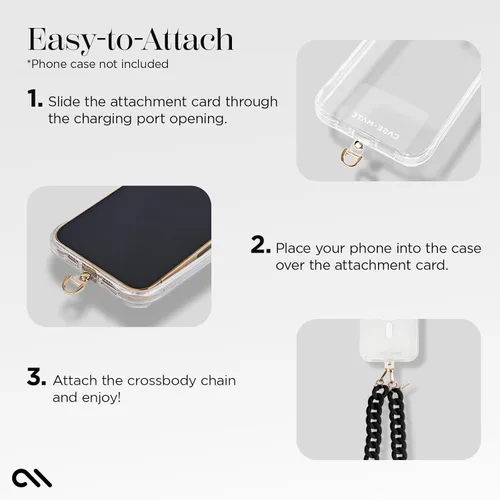 Miniatura 7 de Case-Mate Cordón cruzado para teléfono / cadena [funciona con todos los teléfonos] Correa manos libres - Colgante para teléfono celular - Soporte