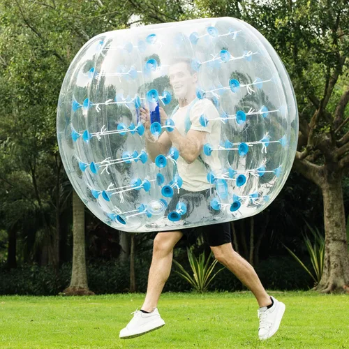 Miniatura 3 de Balones burbuja de fútbol inflables para adolescentes/adultos, bola de Zorb para el cuerpo de 1,2 m/1,5 m de diámetro, 1 paquete
