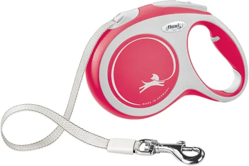 Miniatura 13 de FLEXI Nuevas Correas Retractiles de Cinta Cómoda para Perros Pequeños de Hasta 26 libras – 10 pies, Azul Correa para Mascotas sin Enredos