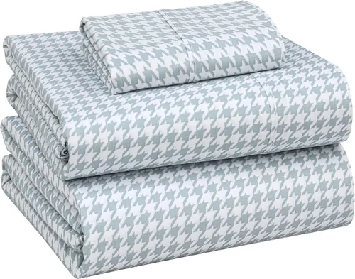 Miniatura 13 de Ruvanti - Juego de sábanas de 100 % algodón, juego de 4 piezas de cama, diseño floral, color azul, ropa de cama tamaño King, tela suave, Phulkari