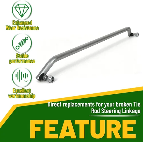 Miniatura 4 de HECASA Varilla de dirección compatible con John Deere GT225 GT235 GT235E GT245 GX255 LX280 LX289 Reemplazo para AM133800 +2 tuercas de seguridad