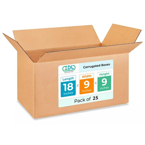 Miniatura 158 de IDL Packaging Paquete de 5 cajas de envío altas de 8 x 8 x 48 pulgadas, extra resistentes de 200 libras frente a caja regular, cajas de mudanza