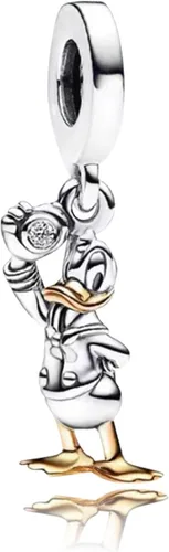 RMMY Dije de plata de ley 925 de Mickey 100 para pulsera, collar, colgante de sirena viajando por el universo para mujeres y niñas, regalos de