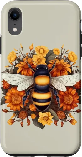 Miniatura 24 de iPhone 16 Boho Flower Bee Honey Beekeeper Daisy Sunflower Bee Case