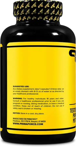 Miniatura 3 de Primaforce L-Glutamina, 800 mg (150 Cápsulas)
