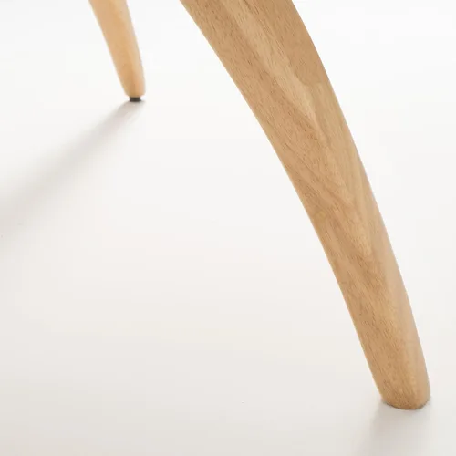 Miniatura 6 de Christopher Knight Home Lucious - Juego de comedor rectangular de patas curvas, juego de 5 piezas, roble natural y beige claro