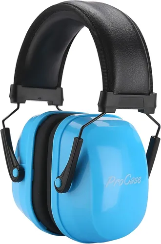 ProCase SNR - Protección de oídos para niños, audífonos con cancelación de ruido de 29 dB para niños con autismo, reducción de ruido a prueba de Azul