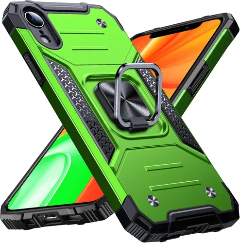 Miniatura 54 de Anqrp Funda resistente para iPhone 6/7/8/SE/SE2 con soporte de anillo mejorado y agarre, grado militar, a prueba de golpes, resistente y robusta