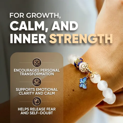 Miniatura 2 de Conscious Items Pulseras espirituales para mujeres y hombres, pulsera de cristal curativo con piedras naturales para meditación, alineación