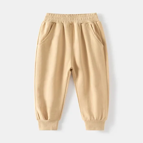 Miniatura 4 de Paquete de 3 pantalones deportivos elásticos con cordón para bebé, de algodón, dinosaurio, con bolsillos