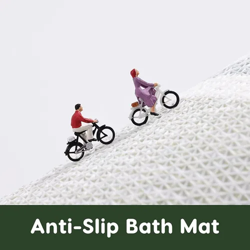 Miniatura 6 de TRUEDAYS Alfombra de baño de flores verdes para suelo de baño, pequeña alfombra de baño antideslizante de absorción de agua, alfombra de baño ultra
