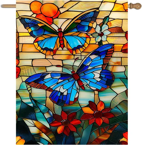 Miniatura 21 de Banderas de Jardín de Abeja de Verano para Exterior Disculpen las Malezas, Estamos Alimentando a las Abejas, Letrero de Patio, Sin Corte de Césped