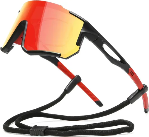 Gafas de Sol Polarizadas para Ciclismo para Hombres y Mujeres con Protección UV con Clip para Miopía para Béisbol, Ciclismo, Carrera, MTB