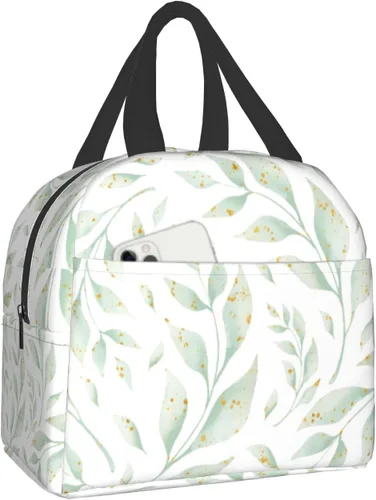 Miniatura 16 de Nerxy Lonchera a cuadros de búfalo azul, moderna, 8 x 5 x 8.5 pulgadas, suave bolsa de almuerzo para mujeres, niños, adultos, trabajo, escuela