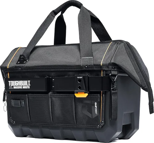 Miniatura 11 de ToughBuilt ClipTech Series - Bolsa de herramientas de boca masiva de 16 pulgadas, bolsa de herramientas de gran apertura resistente con construcción