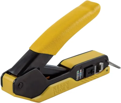 Miniatura 8 de Klein Tools VDV026-813 Kit de Probador y Crimpadora de Cable Ethernet RJ45, Tecnología Pass-Thru, Incluye Conectores para Aplicaciones de Datos