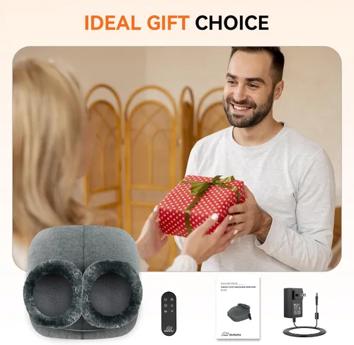 Miniatura 7 de Snailax Shiatsu - Masajeador de pies con calor, máquina eléctrica de masaje de pies para neuropatía, fascitis plantar, calentadores de pies
