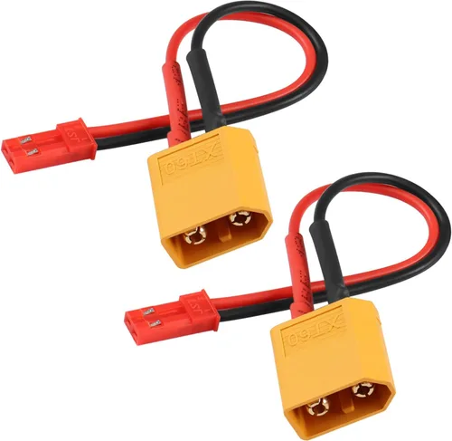Miniatura 7 de QIANRENON XT60 hembra a JST macho RC LiPo Conector de carga de batería Convertidor 22AWG JST Plug a XT60 Socket ESC Cable adaptador