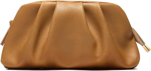 Miniatura 11 de SWEETV CHUNLI Dressy Vegan Leather Clutch Purse for Women Formal, Soft Pleated PU Evening Clutch for Weddings, Proms