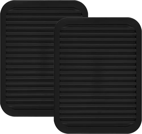 Miniatura 13 de Salvamanteles de silicona para platos y ollas, encimera, almohadillas calientes de mesa, soporte para cucharas, juego de 2 alfombrillas de secado L