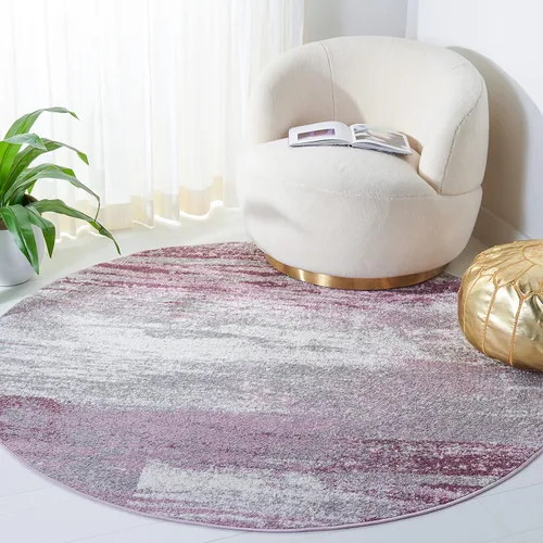 Miniatura 57 de SAFAVIEH, colección Adirondack - Alfombra de 6 x 9 pies, plateada/multicolor, abstracta, moderna, no desprende pelo, de fácil cuidado, para zonas