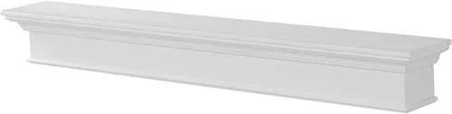 Miniatura 7 de Pearl Mantels ARYB72610B - Estante de madera de fibropanel de densidad media de fibropanel de densidad media de alta calidad, color negro, pintura