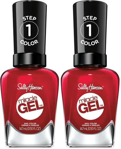 Miniatura 22 de Sally Hansen Miracle Gel Supercharged Pinks Esmalte de uñas Fórmula similar a gel de calidad de salón, sistema de dos pasos, no necesita luz UV