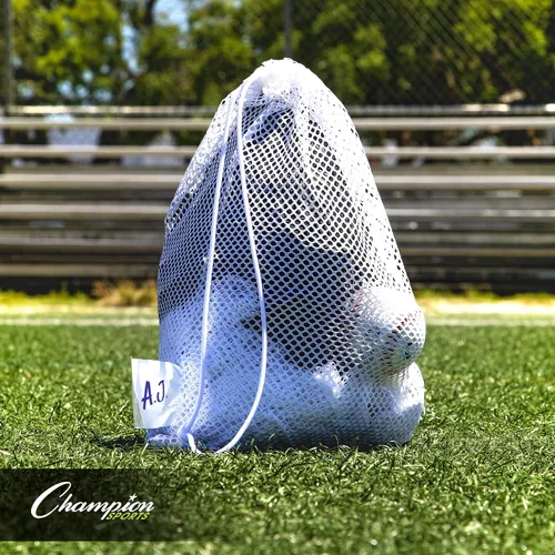 Miniatura 9 de Champion Sports Equipment Bag, Mesh, 12" X 18