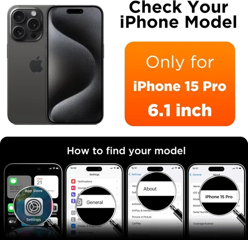 Miniatura 7 de Funda compatible con iPhone 15 Pro, funda de silicona líquida, funda protectora de cuerpo completo a prueba de golpes, funda delgada para teléfono