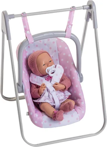 Miniatura 3 de JC Toys - Para mantener el tiempo de juego Columpio 2 en 1 para muñeca bebé y portador portátil para muñecas de hasta 18" Edades 3+ Azul