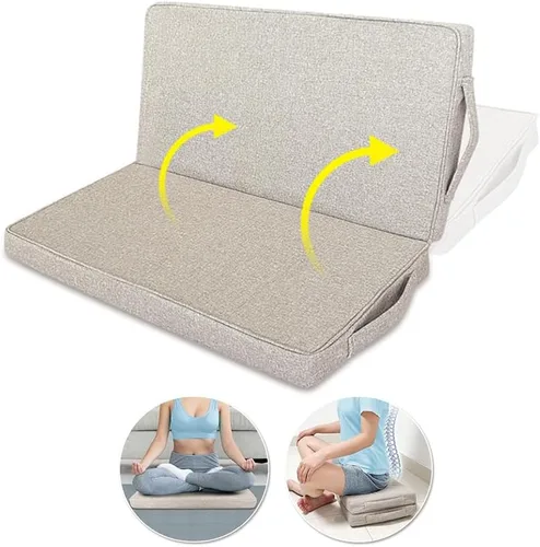 Cojín de suelo de meditación para yoga para adultos, almohadas cuadradas para sentarse, cojín grande de meditación, almohadas de yoga para sentarse