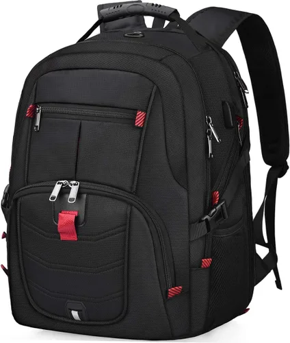 NUBILY Mochila para laptop de 17 pulgadas, impermeable, extra grande, con aprobación TSA, antirrobo, para viajes, negocios universitarios, mochilas