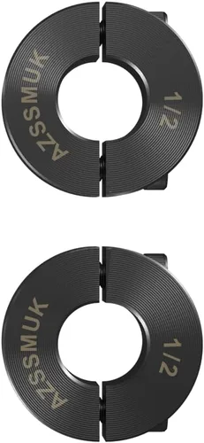 Miniatura 10 de 1" agujero doble Split eje collar negro óxido conjunto tornillo estilo (4 PCS)